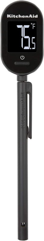 KitchenAid KQ910 Backlit Instant Read Digital Food Kitchen Grill Thermometer, Black