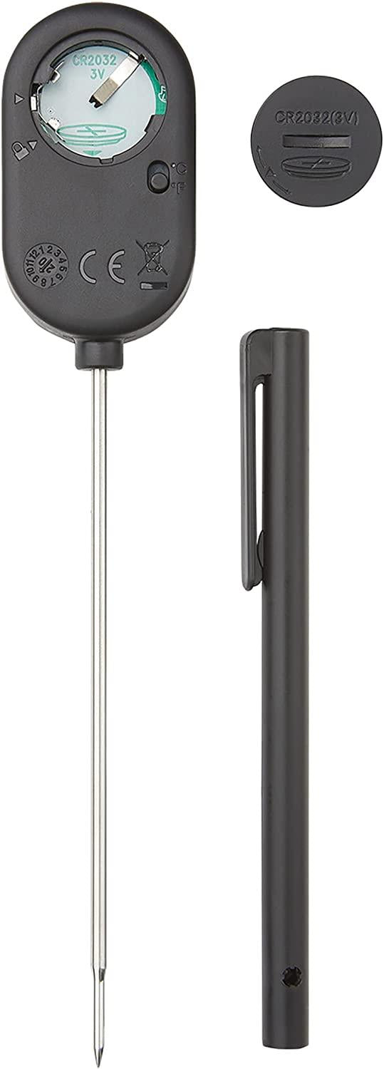 KitchenAid KQ910 Backlit Instant Read Digital Food Kitchen Grill Thermometer, Black