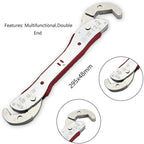 ffniwo Adjustable Hand Tool Spanner Set Multi-Function Universal Wrench Kit (Color : 12PCS Black)