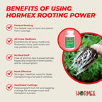 Rooting Hormone for Cuttings - Plant Propagation Rooting Powder #8 by Hormex - for Moderately Difficult to Root Plants - Fastest IBA Rooting Compound for Healthy Plants