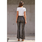 high waist sequins trouser
