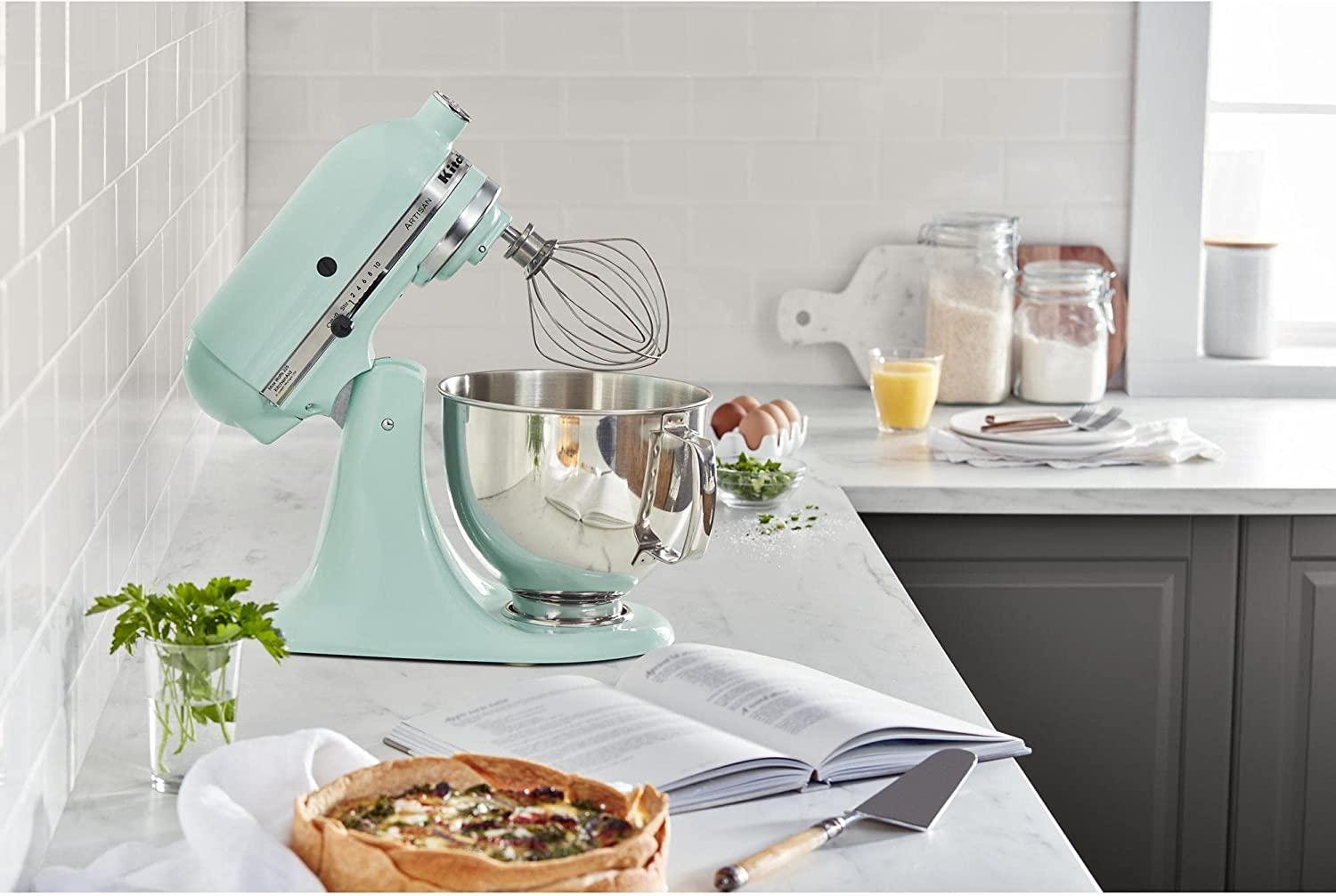 KitchenAid KSM150PSIC Artisan Series 5-Qt. Stand Mixer with Pouring Shield - Ice