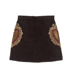 vintage heart skirt embroidery