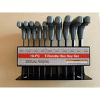 T Handle Hex Key Set Metric And Or SAE 10 To 20pcs Allen Allan Keys T Bar Wrench With Stand