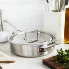 ZWILLING J.A. Henckels Aurora Saute Pan, 3 quart, Silver, Stainless Steel
