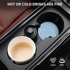 Car Cup Coaster [4 Pack] ME.FAN Silicone Car Coasters/Cup Mats - 2.75In Universal Non-Slip Recessed Car Interior Accessories - Car Cup Holder Insert Coasters Ether