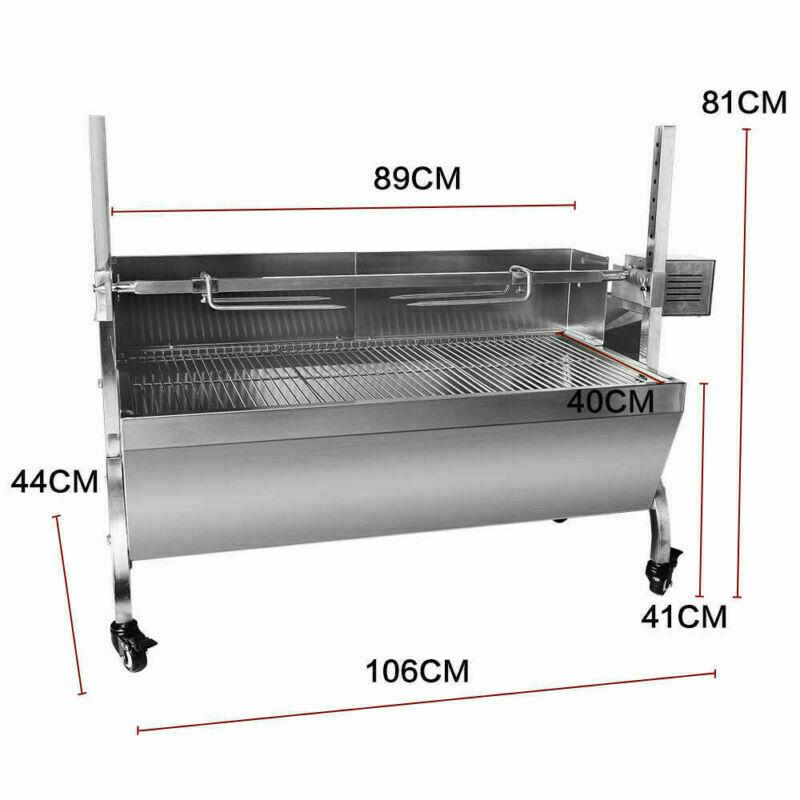 LarGrill Charcoal Spit Roaster Rotisserie Pig Lamb Roast Bbq Chicken w/ Motor