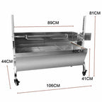 LarGrill Charcoal Spit Roaster Rotisserie Pig Lamb Roast Bbq Chicken w/ Motor