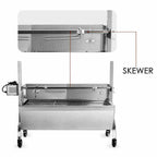 LarGrill Charcoal Spit Roaster Rotisserie Pig Lamb Roast Bbq Chicken w/ Motor