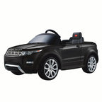 Land Rover 12 volt Ride on power battery car for kids Remote control LED ligths MP3 Engine Sounds  - Black