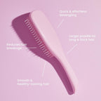 Tangle Teezer | The Large Ultimate Detangler Hairbrush for Wet &amp; Dry Hair | Long, Thick, Curly, Textured Hair | Eliminates Knots &amp; Reduces Breakage | Rose/Sage