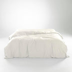 Olive + Crate Eucalyptus Cooling Duvet Covers King Size | Certified Tencel Lyocell Fiber from Austria for Quilt | Silky Soft Modal Fiber - Better Than Silk &amp; Cotton | Ivory