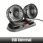 Stay Cool This Summer: Get the Multi-Functional Car Mini Double-Headed Fan!