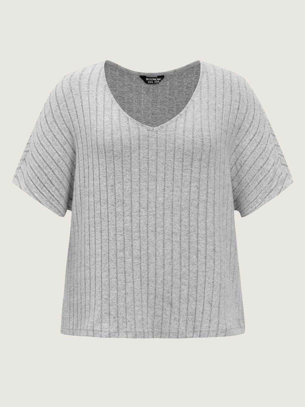 Stretchy-Fit Ribbed Texture Lounge Set