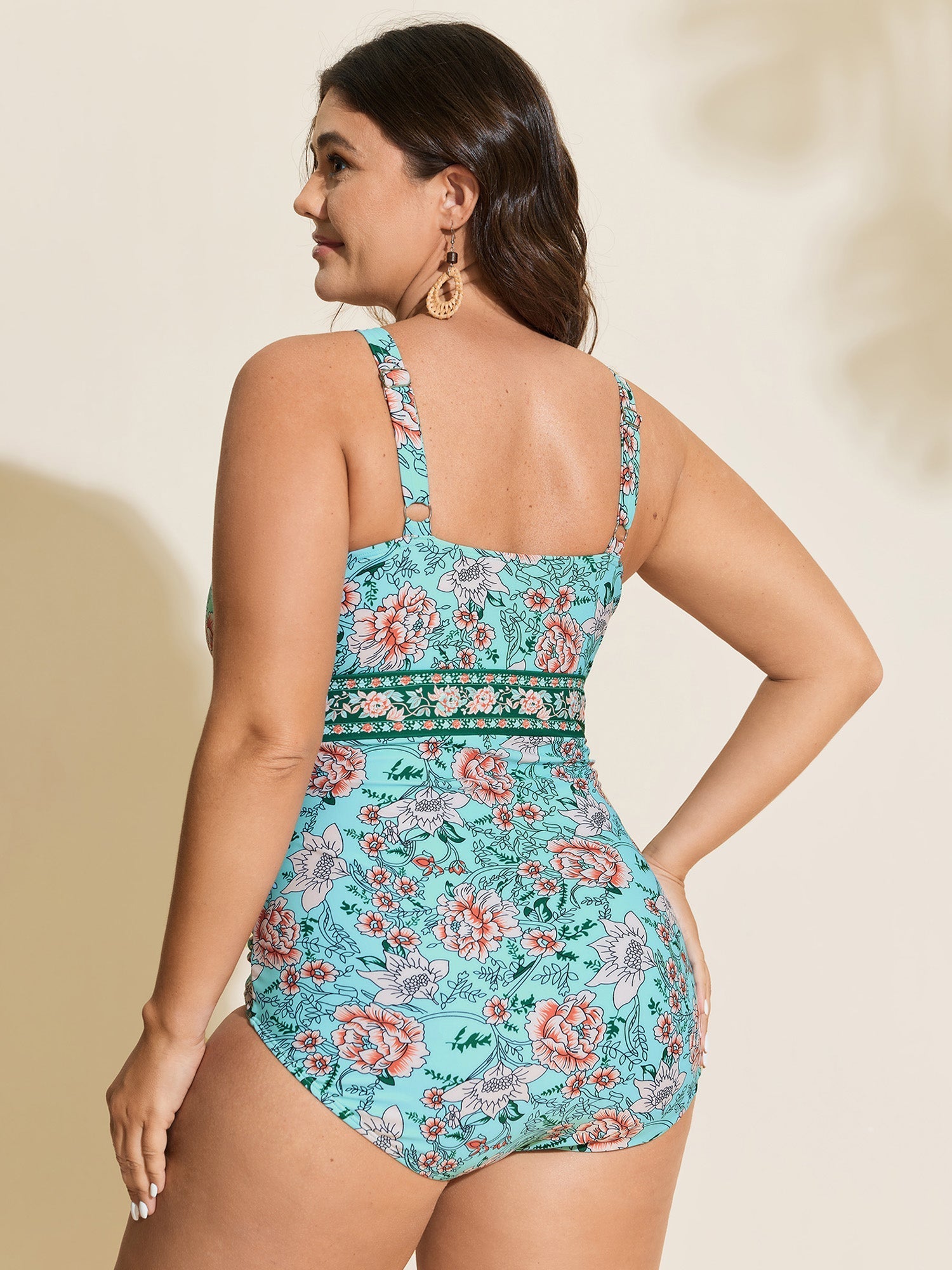 Floral Print Tummy-Control One-Piece Swimsuit