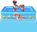 ZYLEDW Inflatable Pool Baby Swimming Pool, Outdoor Paddling Pool with Inflatable Base, Easy to Assemble, for Kids and Adults Entertainment for Garden, Backyard, Outdoor