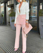 Fashion All-match Color Matching Suit