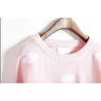 cloud embroidery sweater