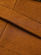 mens woolen double breasted lapel collar british style overcoats