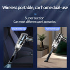 Wireless Car-mounted High-power Car Home Dual-purpose Indoor Super-suction Portable Vacuum Cleaner