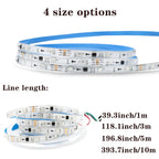 Create A Magical Ambience With 5050 RGB Led Strip Lights - Music Sync Color Changing, Remote Control, Perfect For Home, Garden, Party, And More!