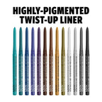 NYX PROFESSIONAL MAKEUP Epic Ink Liner, Waterproof Liquid Eyeliner-Black, Vegan Formula &amp; Mechanical Eyeliner Pencil, Black &amp; Mechanical Eyeliner Pencil, White