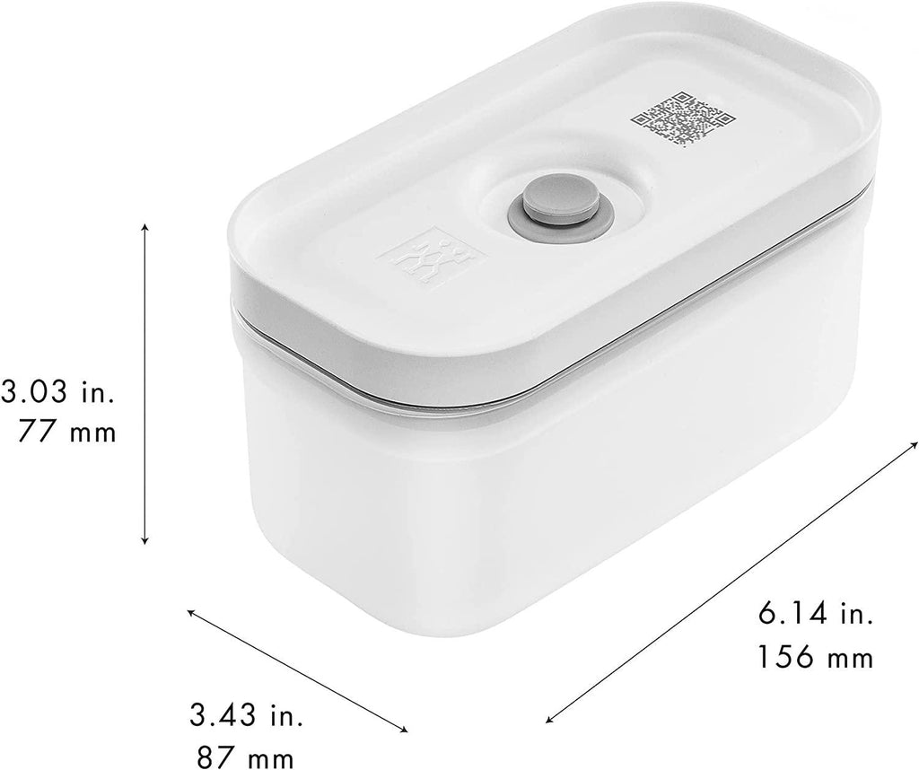 ZWILLING Fresh & Save Small Lunch Box, Airtight Food Storage Container, Meal Prep Container, BPA-Free, Semi-transparent