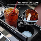 Car Cup Coaster [4 Pack] ME.FAN Silicone Car Coasters/Cup Mats - 2.75In Universal Non-Slip Recessed Car Interior Accessories - Car Cup Holder Insert Coasters Ether