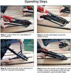 Woodpecker SC-7C 15 GauSnap-Ring Plier, Closure Diameter 7mm, Manual C Ring Hog Ring Tool with Auto-feed System for Wire Cages, Fencing