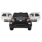 Ktaxon Kids Ride On Car Off-Road Police Car Double Drive Rechargeable 12V Battery Powered w/ RC Remote Control, MP3 Player, LED Lights, 3 Speed