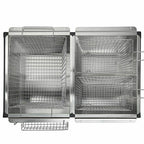 2-Burner Propane LPG Camping Stove basket Gas Double Deep Fryer Cooker Outdoor