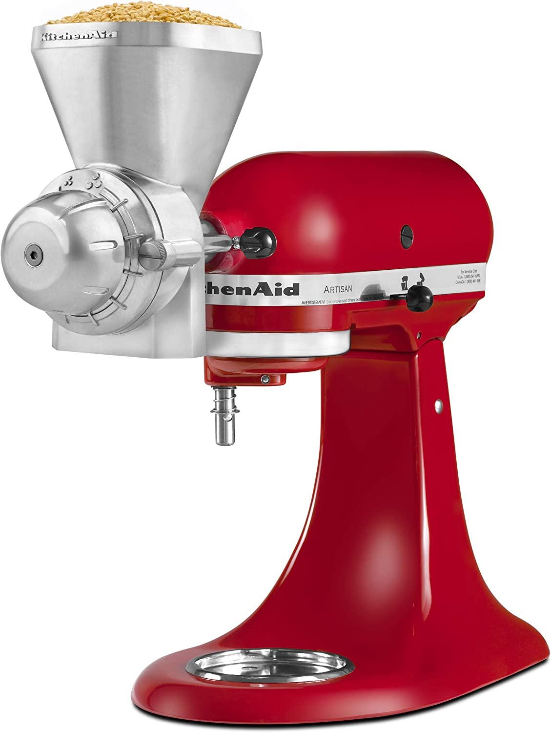 KitchenAid KGM All Metal Grain Mill Attachment, Size: 1