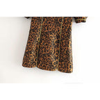 vintage leopard backless mini dress