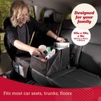 Lusso Gear Car Seat Organizer for Front or Backseat - Great for Adults &amp; Kids, Features 9 Storage Compartments for Toys, Magazines, Tissues, Maps, Books, Documents, Games &amp; More (Geometric)
