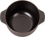Staub Cast Iron 1.5-qt Petite French Oven - Matte Black, Made in France
