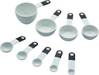 KitchenAid 9-Piece Measuring Cups and Spoons Set, White