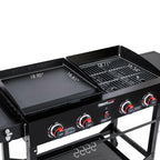4-Burner Portable Flat Top Propane Gas Grill Griddle Combo GD402