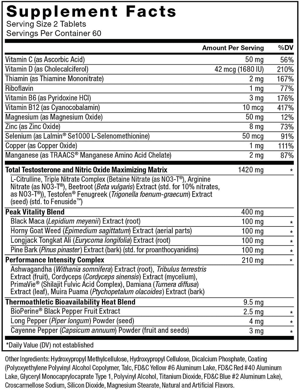 Force Factor Test X180 Alpha V2 120ct 3-Pack, 360 Count