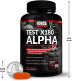 Force Factor Test X180 Alpha V2 120ct 3-Pack, 360 Count