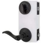 Naples Aged Bronze Entry Lever and Single Cylinder Deadbolt Combo Pack