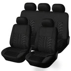 5 Seats Car Seat Covers, Breathable Polyester Split Automotive Front Rear Seat Cushion Covers, Vehicle Seat Protectors Universal For Cars, Trucks, SUV