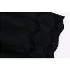 cutwork hem pants