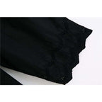 cutwork hem pants