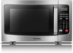 Toshiba EM131A5C-SS Microwave Oven with Smart Sensor, Easy Clean Interior, ECO Mode and Sound On/Off, 1.2 Cu.ft,  Steel