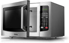 Toshiba EM131A5C-SS Microwave Oven with Smart Sensor, Easy Clean Interior, ECO Mode and Sound On/Off, 1.2 Cu.ft,  Steel