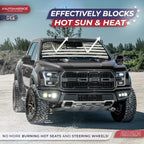Autoamerics 1-Piece Windshield Sun Shade Green Camo American Flag USA  - Foldable Car Front Window Sunshade for Most Sedans SUV Truck - Blocks Max UV Rays and Keeps Your Vehicle Cool - Small