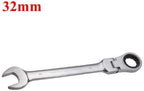 Peixiang Sturdy 32mm Metric Chrome Flexible Head Ratchet Action Wrench Spanner Nut Tool Household Tool Sets Safety