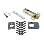 Egg and Dart Plate 2-3/8 in. Backset Timeless Bronze Privacy Bed/Bath Crystal Glass Door Knob