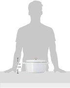Staub Cast Iron 7-qt Round Cocotte - White, Made in France