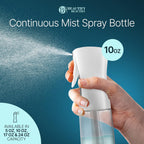 BeautifyBeauties Hair Spray Bottle – Ultra Fine Continuous Water Mister for Hairstyling, Cleaning, Plants, Misting &amp; Skin Care (10 Ounce)